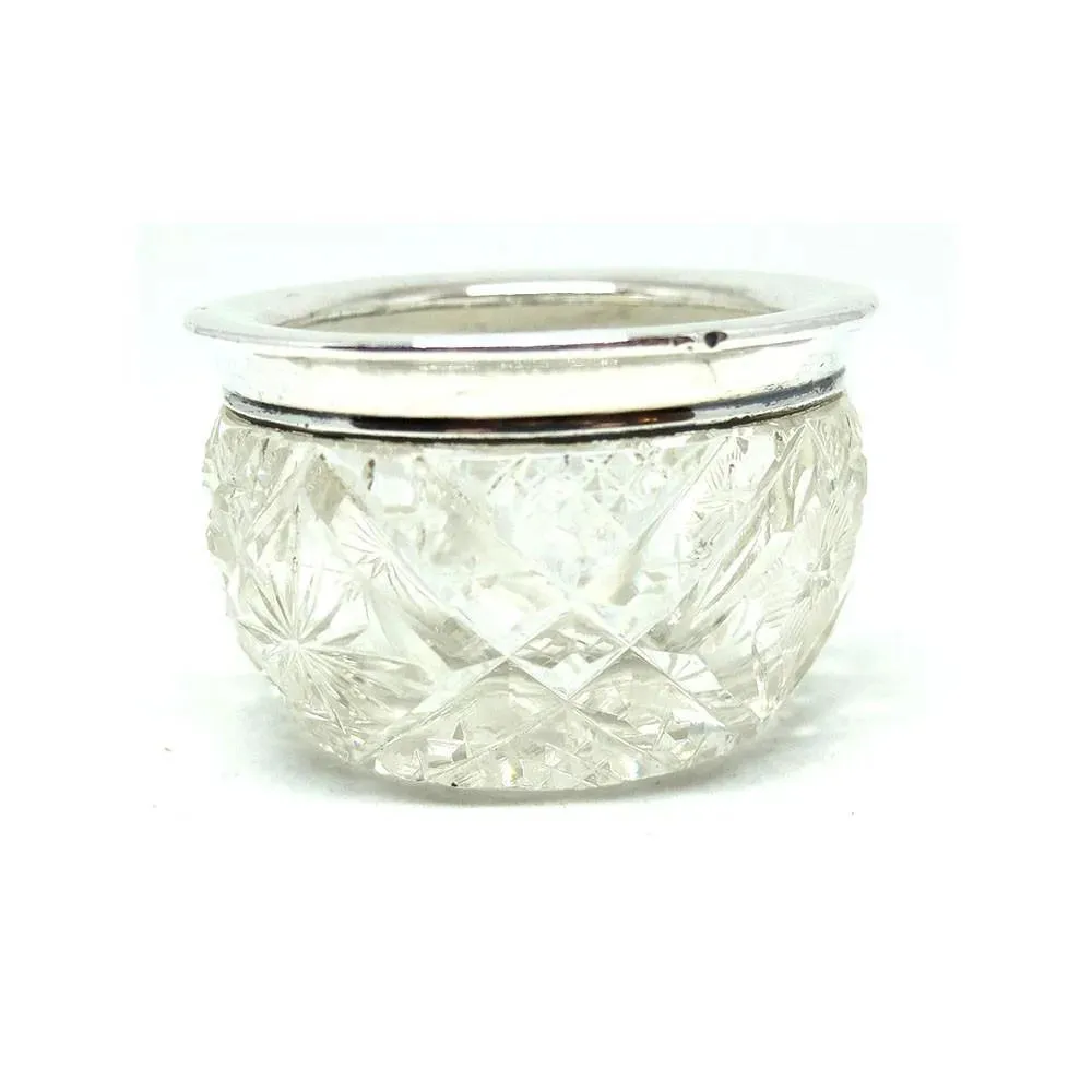 Antique Victorian 1883 Sterling Silver Jewellery Pot