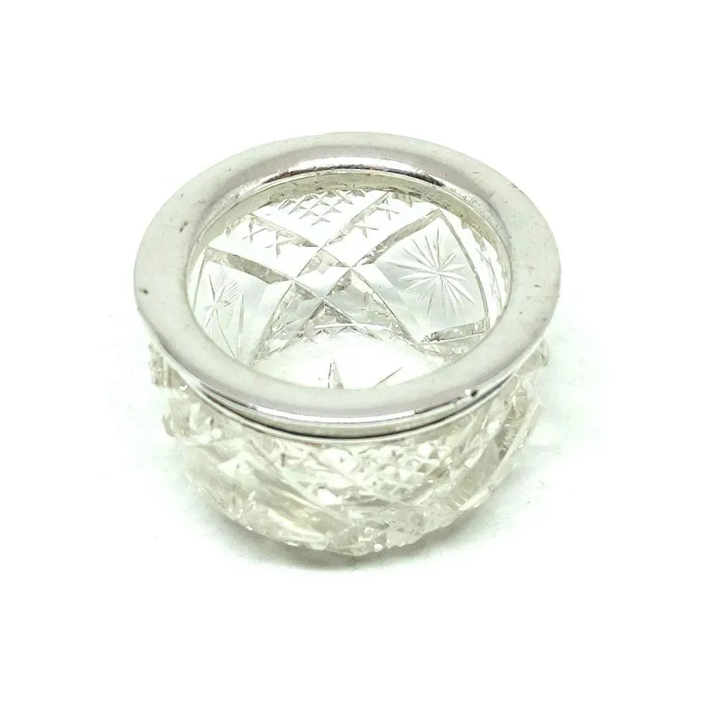 Antique Victorian 1883 Sterling Silver Jewellery Pot