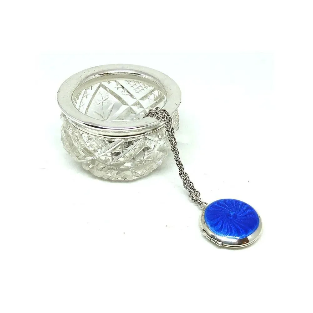 Antique Victorian 1883 Sterling Silver Jewellery Pot