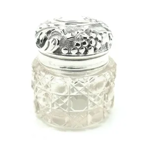 Antique Victorian 1893 Sterling Silver Jewellery Box
