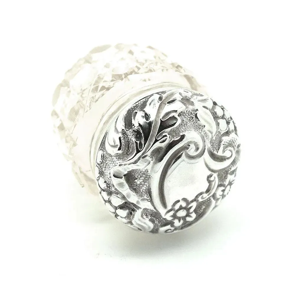 Antique Victorian 1893 Sterling Silver Jewellery Box
