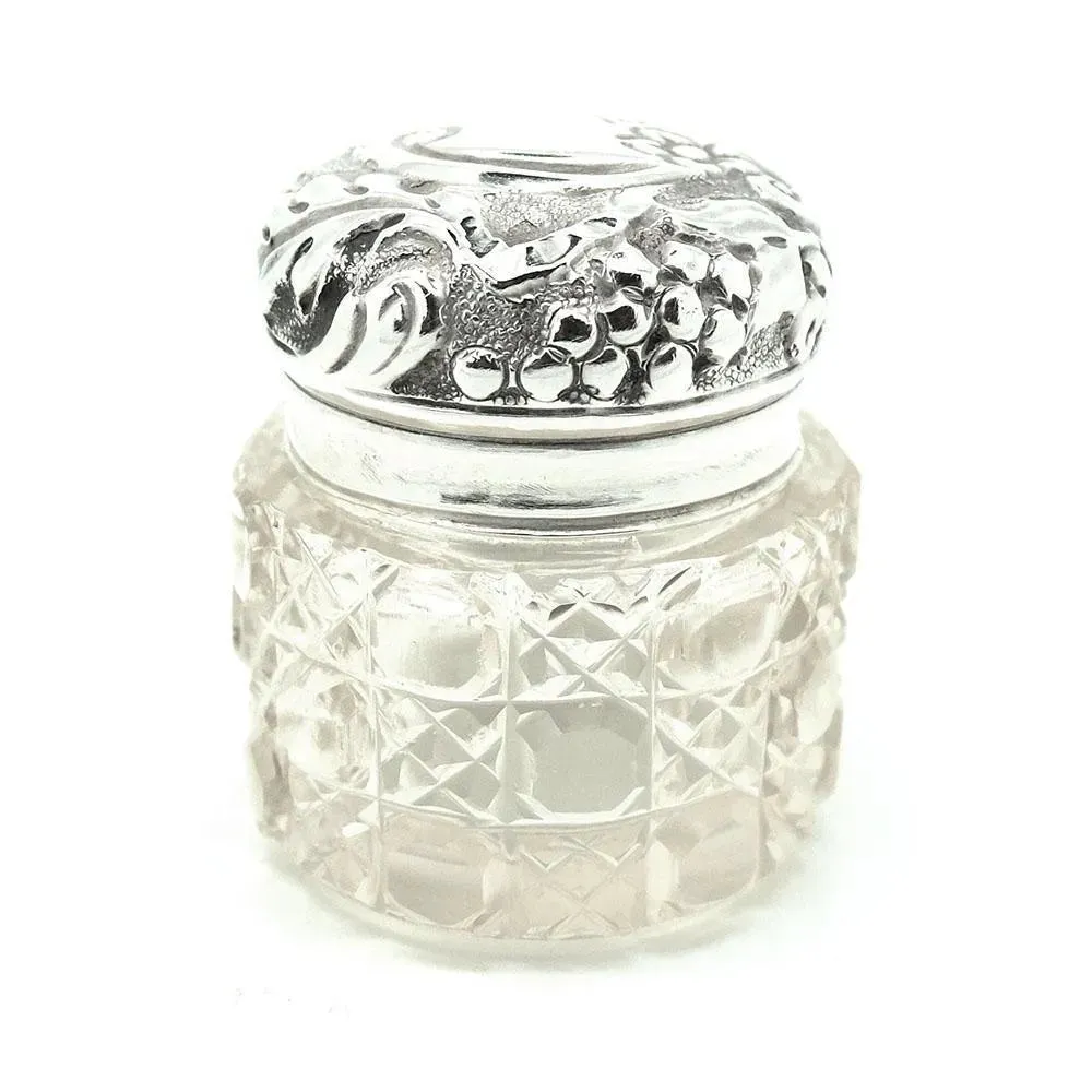 Antique Victorian 1893 Sterling Silver Jewellery Box