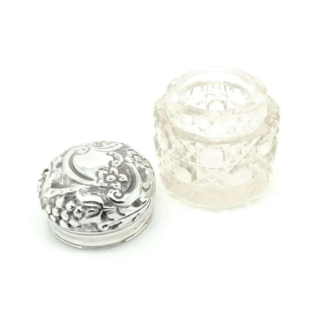 Antique Victorian 1893 Sterling Silver Jewellery Box