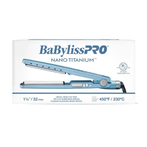 BaBylissPRO® Nano Titanium ™ 1-1/4" Flat Iron Digit.