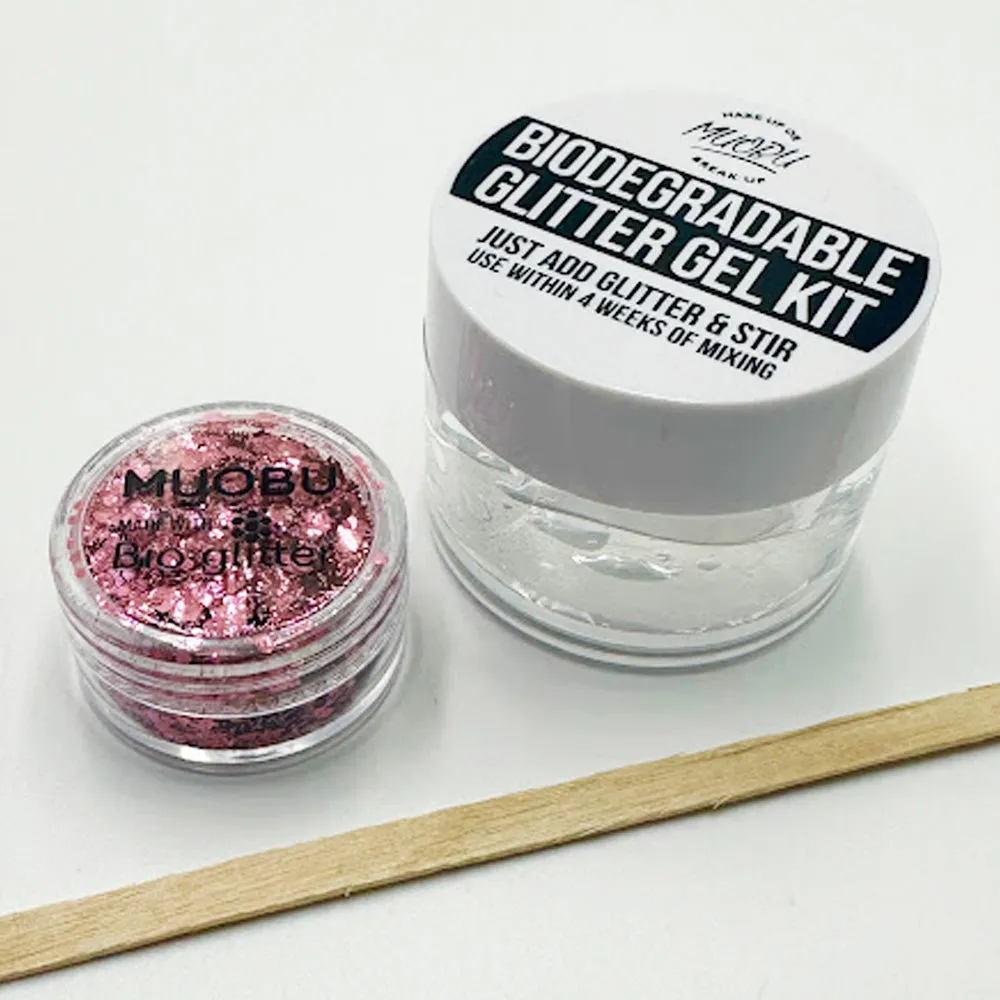 Biodegradable Glitter Gel - Metallic Pink (Chunky Mix BioPixie)