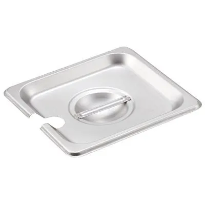 Browne 1/6 Size Steam Pan Cover, Notched