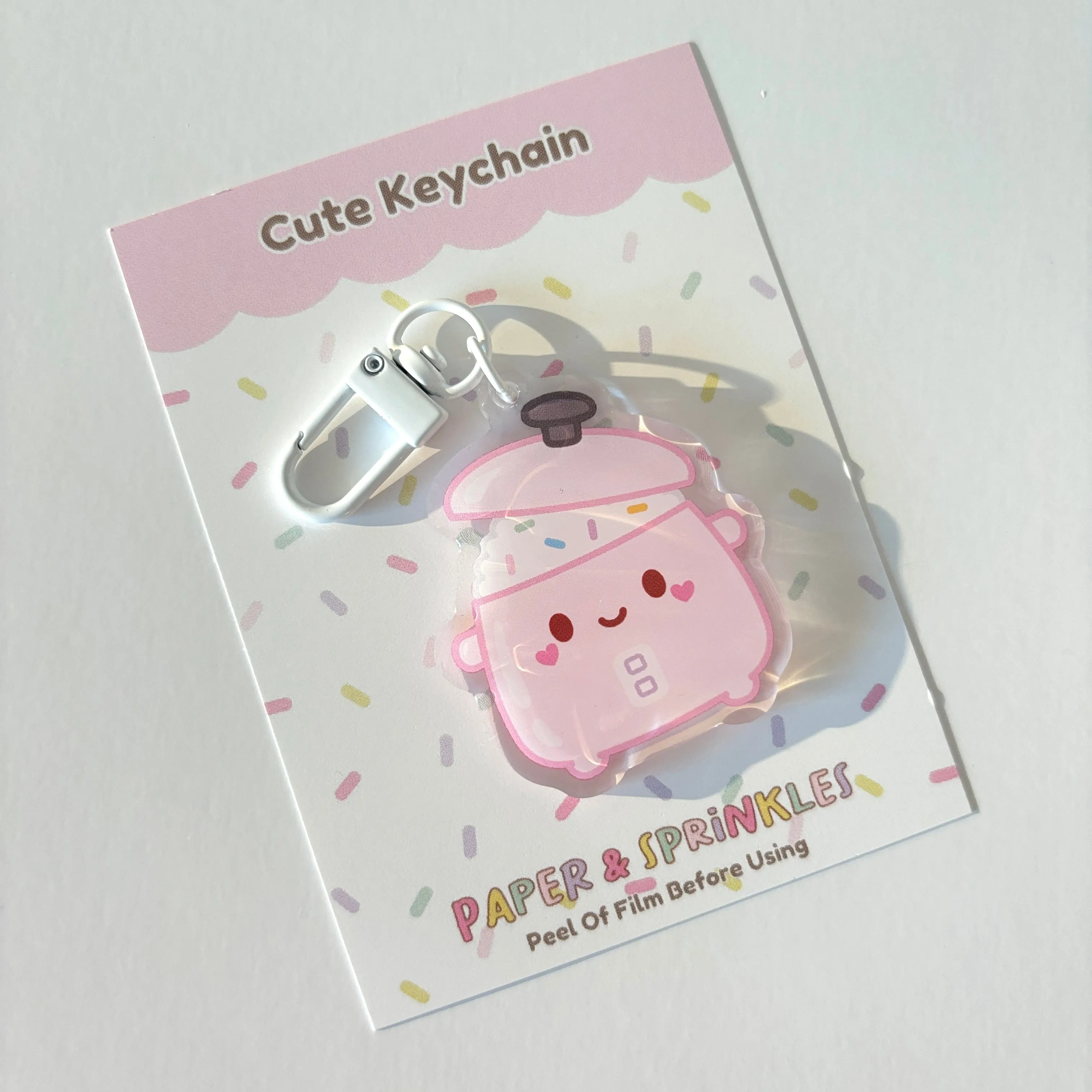 Cute Rice Cooker Acrylic Charm/Keychain