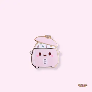 Cute Rice Cooker Enamel Pin