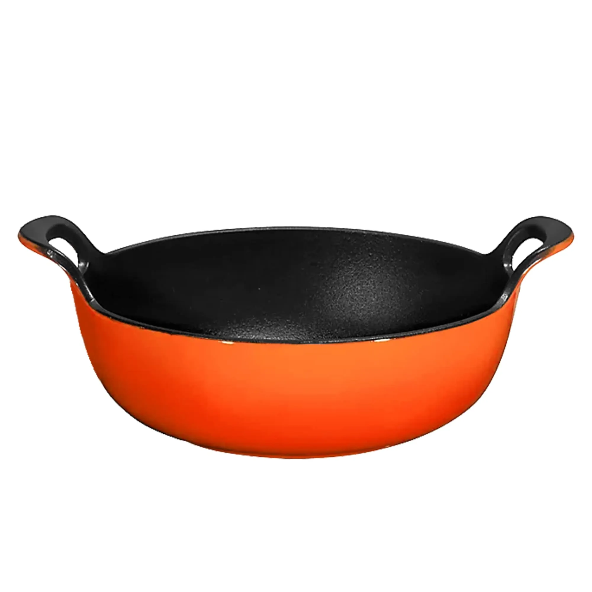 Enameled Cast Iron Balti Dish With Wide Loop Handles, 5 Quart