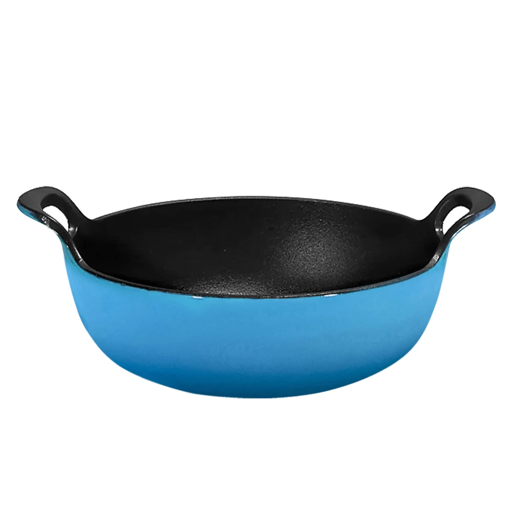 Enameled Cast Iron Balti Dish With Wide Loop Handles, 5 Quart