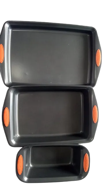 Rachael Ray Nonstick Bakeware with Grips, 3-pc Set