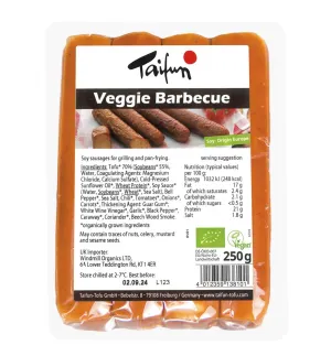 Taifun Organic Veggie Barbecue Sausage 250g