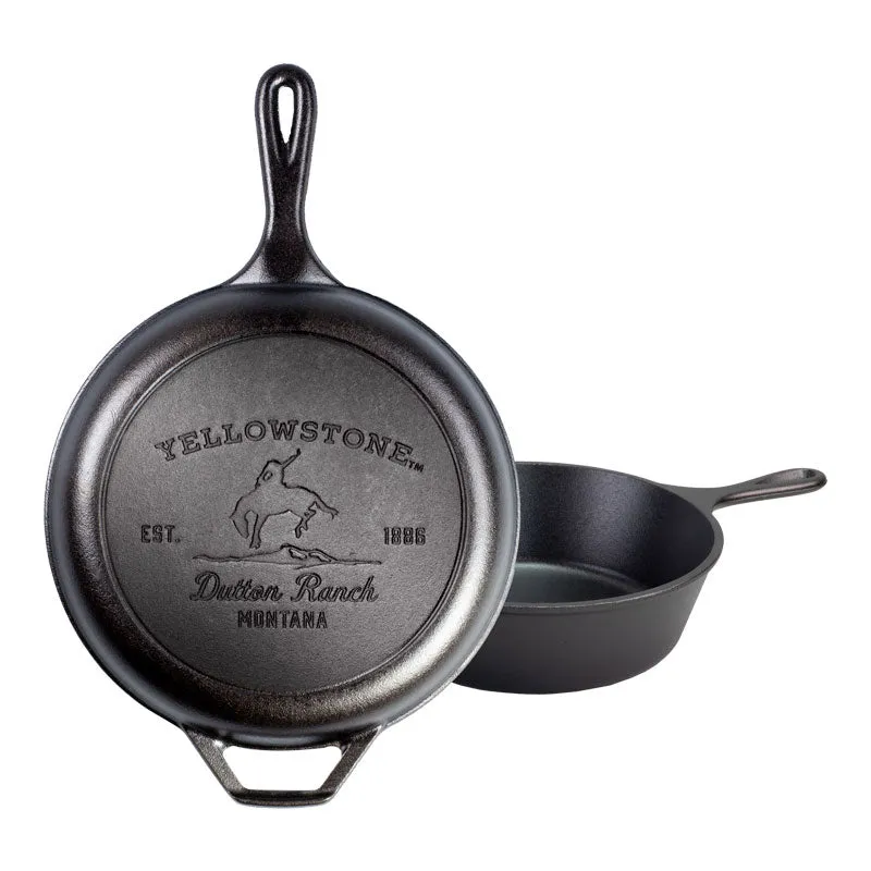 Yellowstone™ Seasoned Cast Iron Bucking Bronco Combo Cooker