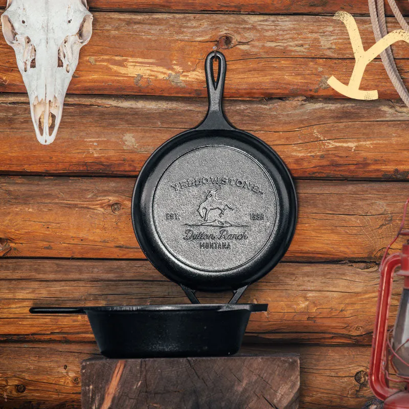 Yellowstone™ Seasoned Cast Iron Bucking Bronco Combo Cooker